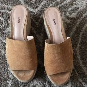 Thalia Suede Espadrille Platform Sandals